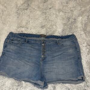 Torrid cut off shorts button fly hi rise size 30